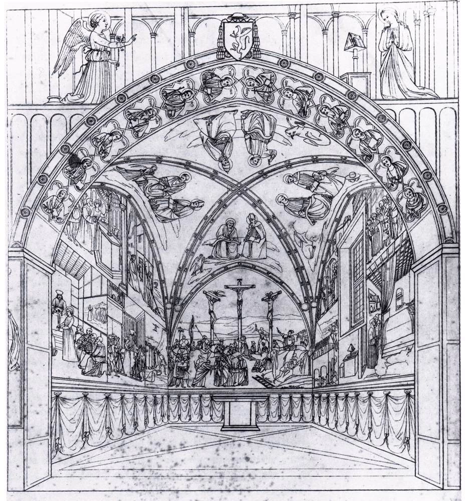 View of the Chapel of Cardinal Branda Castiglione - Biblioteca Vaticana, Roma